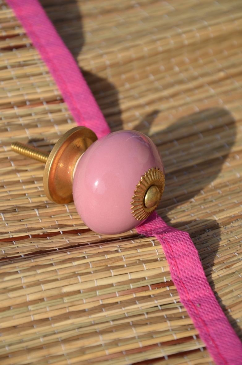 Keramik-Möbelknopf – Basic Pink | Pink (rund) 