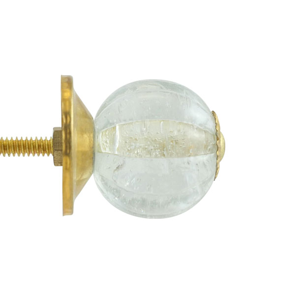 Glas-Möbelknopf - Balloon | Transparent (Blumenform) Glas-Möbelknopf - Balloon | Transparent (Blumenform)