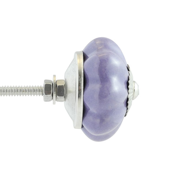 Keramik-Möbelknopf – Purple Flower |  Lila (Blumenform) Keramik-Möbelknopf – Purple Flower |  Lila (Blumenform)