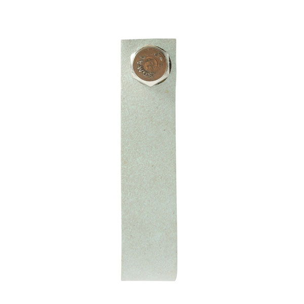 Leder-Möbelknopf - Mintgrün (Schlinge) Leder-Möbelknopf - Mintgrün (Schlinge)