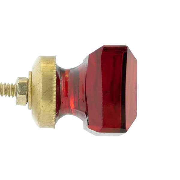 Glas-Möbelknopf - Youngstyle Red | Rot (quadratisch) Glas-Möbelknopf - Youngstyle Red | Rot (quadratisch)