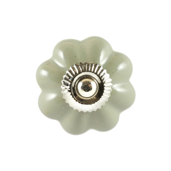 Keramik-Möbelknopf - Creme Flower | Creme-Weiß (Blumenform) 