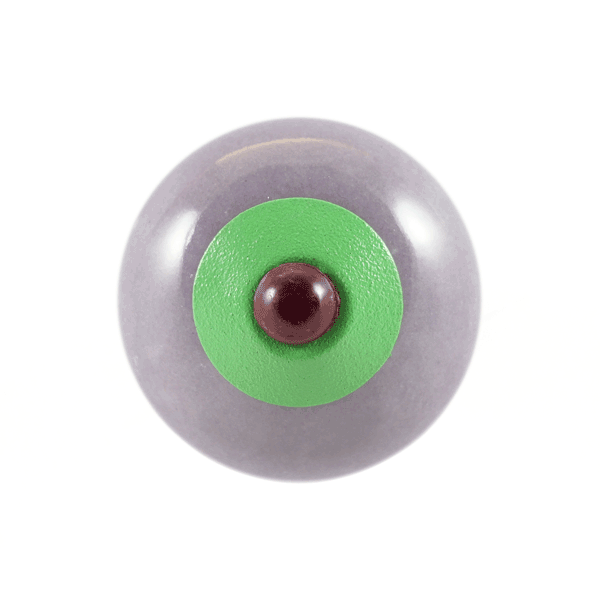 Keramik-Möbelknopf - PopArt Purple | lila grün dunkellila (rund)