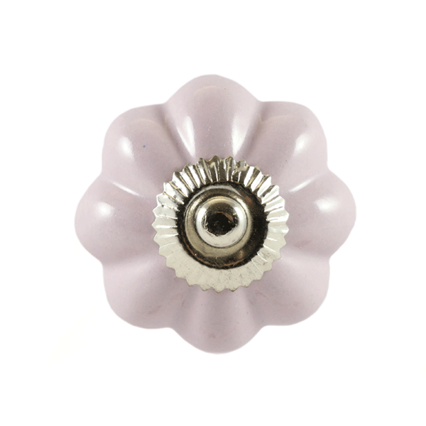 Keramik-Möbelknopf – Rosy Flower | Rosa (Blumenform)