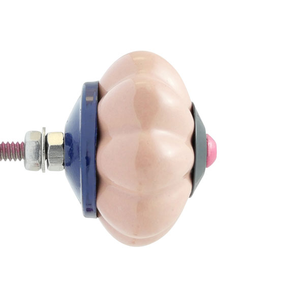 Keramik Möbelknopf - PopArt Flower Rosa | rosa schwarz pink dunkelblau (Blumenform) Keramik Möbelknopf - PopArt Flower Rosa | rosa schwarz pink dunkelblau (Blumenform)