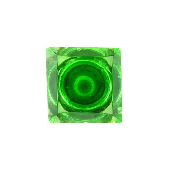 Glas-Möbelknopf - Youngstyle Green | Grün (quadratisch) 