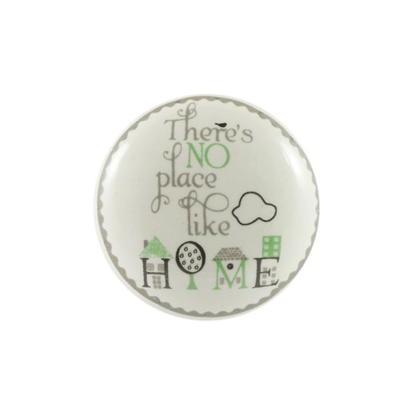 Keramik-Möbelknopf - QUOTE Home | weiß schwarz grün grau (rund)