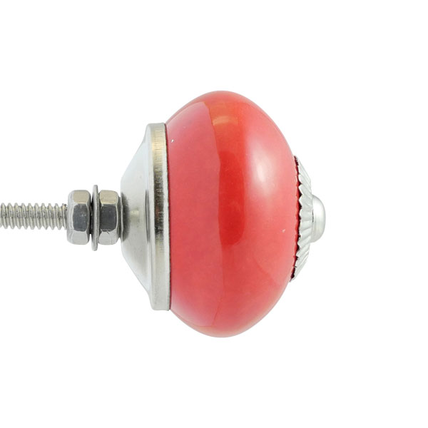 Keramik-Möbelknopf - Basic Red | Rot (rund) Keramik-Möbelknopf - Basic Red | Rot (rund)