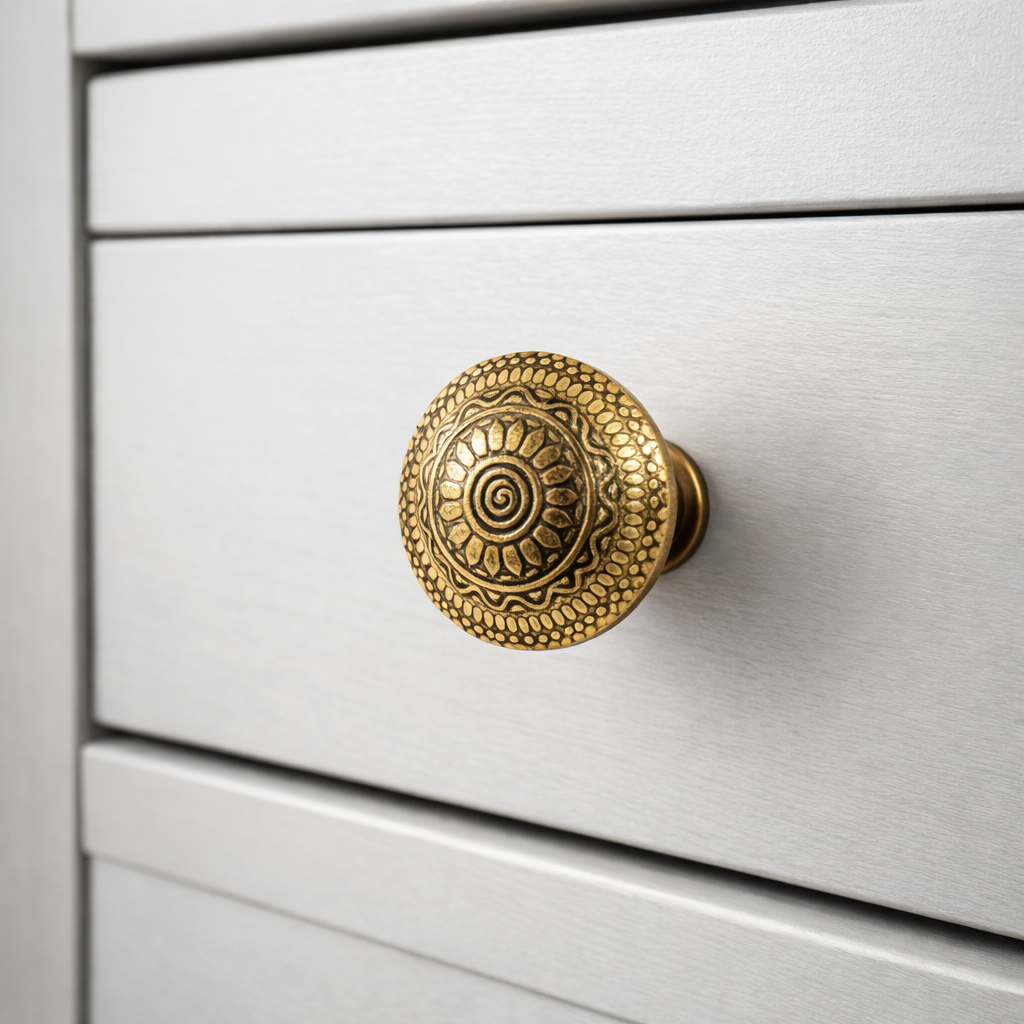 Metall-Möbelknopf - Gildor (rund)