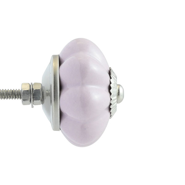 Keramik-Möbelknopf – Rosy Flower | Rosa (Blumenform)